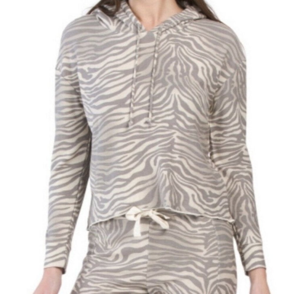 New Chaser Womens Cotton Animal Print Long Sleeve